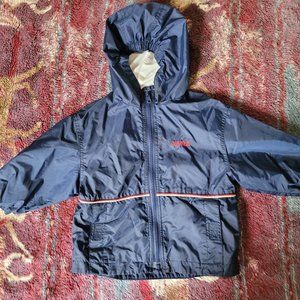 Oshkosh Bgosh Kids Navy Hooded Lightweight Jacket Sz 2T